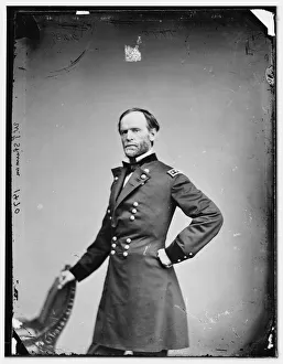 Sherman William Tecumseh Prints: General William Tecumseh Sherman, US Army, 1869. Creator: Unknown