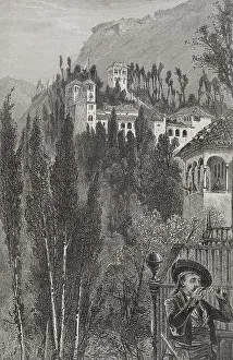 The Generalife, Granada, Andalusia, Spain, 1890. Creator: Unknown