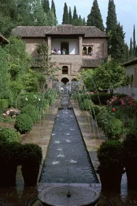 Generalife, Moorish Gardens, in Grenada, 14th century