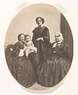 Widows Weeds Prints: Four Generations, ca. 1860. Creator: James Wallace Black