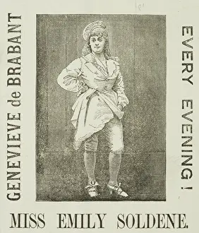Scrap Book Prints: Genevieve de Brabant - Every Evening! - Miss Emily Soldene