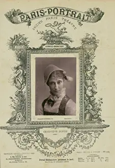 Woodburytype Prints: Genevieve Dupois, Gymnase-Dramatique, 1879. Creator: Paul Nadar
