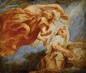 Genius Prints: Genius Crowning Religion. Sketch for the Apotheosis of King James I