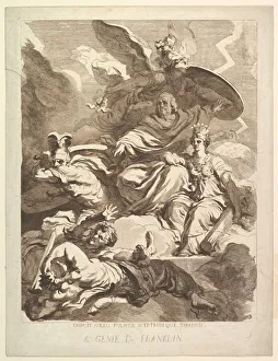Gerard Gallery: To the Genius of Franklin, 1779. Creator: Marguerite Gerard