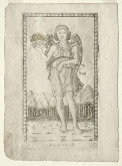 Ferrara Prints: Genius of the World (from the Tarocchi, series B: Cosmic Principles & Virtues