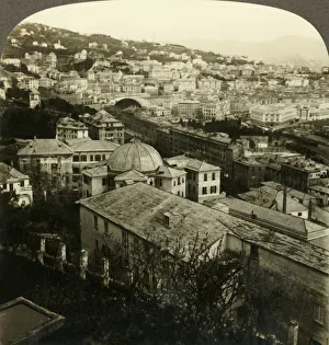 Community Prints: Genoa, east from the Rosazza Gardens, Italy, c1909. Creator: Unknown