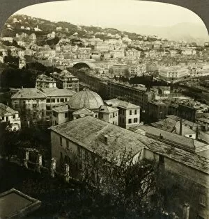 Genoa Collection: Genoa, east from the Rosazza Gardens, Italy, c1909. Creator: Unknown