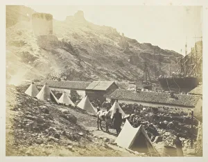 Crimea Ukraine Gallery: The Genoese Castle, Balaklava, 1855. Creator: Roger Fenton