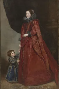 Anthony Van Dyck Flemish Collection: A Genoese Lady with Her Child, c. 1623-1625. Creator: Anthony van Dyck (Flemish, 1599-1641)