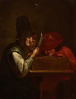 Ostade Adriaen Van Prints: Genre Peasant Scene, 2nd half of 17th century