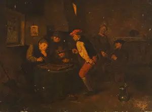 Consideration Prints: Genre Scene in an Inn (Backgammon Game), between 1680-1720. Creator: Unknown