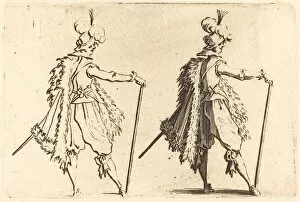 Cane Gallery: Gentleman with Cane, c. 1622. Creator: Jacques Callot