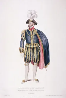Scriven Prints: Gentleman in ceremonial costume, 1824. Artist: Edward Scriven