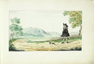 Geesie Ter Burch Prints: Gentleman on a country road, 1661. Creator: Gesina ter Borch