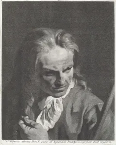 Giambattista Piazetta Prints: A Gentleman Pilgrim with a Rosary, 1740s. Creator: Marco Alvise Pitteri