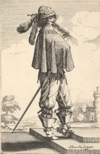 Bosse Abraham Prints: A gentleman wearing a short coat, a helmet, and boots with spurs