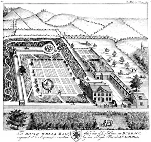 Landscape Design Prints: Gentlemans model country estate, c1750