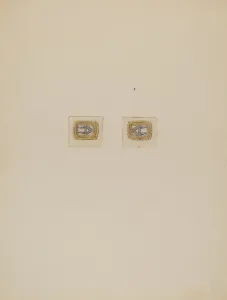 Buckles Gallery: Gentlemans Stock Buckles, c. 1936. Creator: Charles Criswell