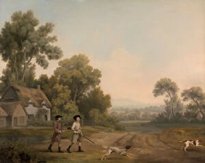 Academic Collection: Two Gentlemen Going a Shooting; Two Gentlemen out Shooting, 1768. Creator: George Stubbs