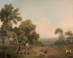 Academic Collection: Two Gentlemen Going a Shooting; Two Gentlemen out Shooting, 1768. Creator: George Stubbs