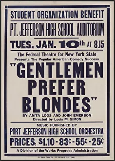Loos Anita Prints: Gentlemen Prefer Blondes, [193-]. Creator: Unknown