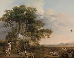 Shooting Prints: Two Gentlemen Shooting, ca. 1769. Creator: George Stubbs