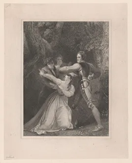 Watt Prints: Two Gentlemen of Verona (Shakespeare, Act V, Scene IV), 1823. Creator: William Henry Watt