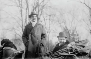 Geo. Jr. & Jay Gould at Helen's wedding, 1913. Creator: Bain News Service