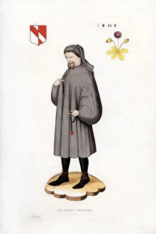 Images Dated 23rd May 2006: Geoffrey Chaucer, 1402, (1843).Artist: Henry Shaw
