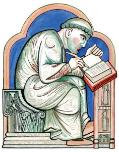 Offset Printing Prints: Geoffrey of Monmouth. Artist: Anonymous