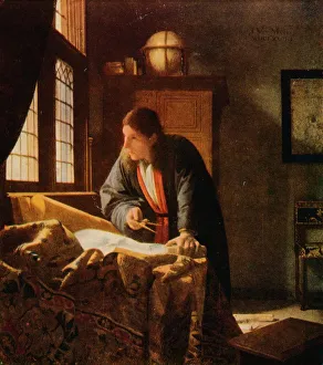 Bibby Prints: The Geographer, 1669, (1911). Artist: Jan Vermeer