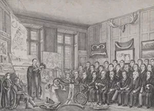 The Geological Lecture Room, Oxford: Dr. William Buckland Lecturing on February 15, 182