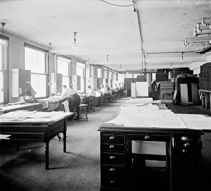 Mapmaker Prints: Geological Survey art room, between 1910 and 1920