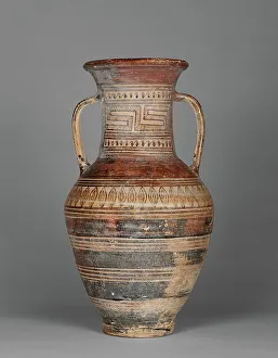 8th Century Bc Prints: Geometric amphora, 775-750 BC. Creator: Unknown