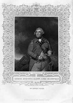 Baron Heathfield Gallery: George Augustus Eliott (1717-1798), 1st Baron Heathfield, 19th century.Artist: H Robinson