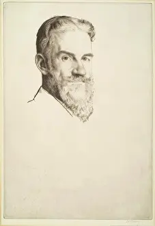 Political Activist Prints: George Bernard Shaw, 1907. Creator: William Strang