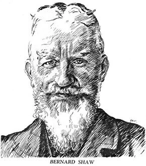 Images Dated 28th July 2008: George Bernard Shaw, Irish playwright, 1926.Artist: Brill