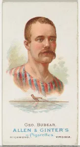 Oarsman Collection: George Bubear, Oarsman, from Worlds Champions, Series 1 (N28) for Allen &