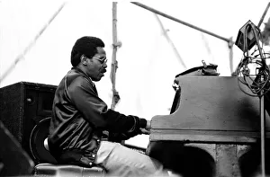 Cables Prints: George Cables, Capital Jazz, Knebworth, Hertfordshire, July, 1981. Artist: Brian O Connor