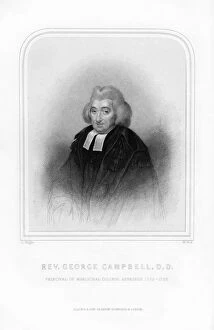 Protestantism Gallery: George Campbell, Scottish Enlightenment philosopher, (1870).Artist: W Holl