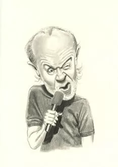 Comedian Gallery: George Carlin. Creator: Dan Springer
