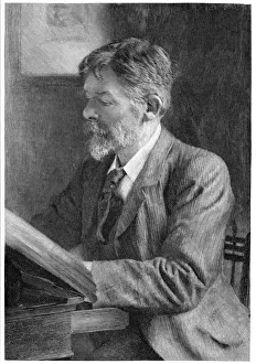 George Du Maurier, British writer and artist, c1890