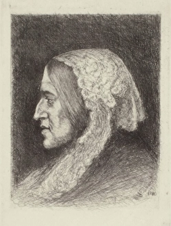 Evans Prints: George Eliot, 1890. Creator: John Sloan