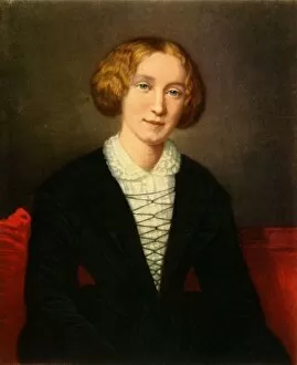 William Collins And Sons Collection: George Eliot, c1850, (1942). Creator: Francois d Albert Durade