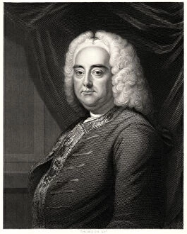 Images Dated 16th December 2005: George F Handel, 19th century. Artist: Thomson Scot