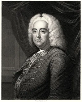 George F Handel, 19th century. Artist: Thomson Scot