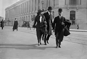 Washington Dc Prints: George Fisher Baker Jr. & wife, (1913?). Creator: Bain News Service