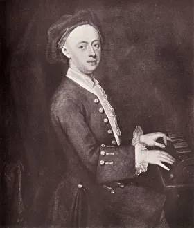 Charles Robert Leslie Fletcher Collection: George Frederick Handel, c1720, (1919)