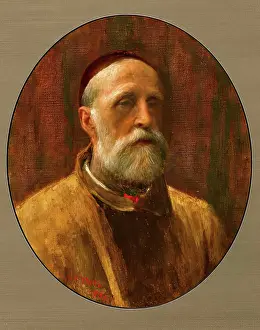 Portraits Prints: George Frederick Watts, Self Portrait, 1882. Creator: George Frederick Watts