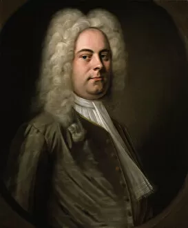 George Frideric Handel, German composer, 1726-1728. Artist: Balthasar Denner